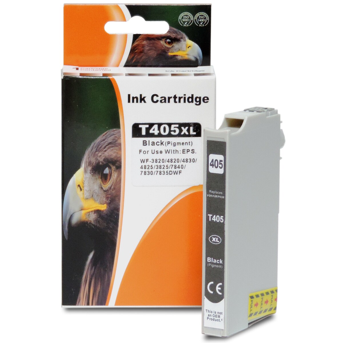 D&C Epson 405XL Tintenpatrone Schwarz kompatibel für WorkForce WF-7830 DTWF (1100 Seiten) Image