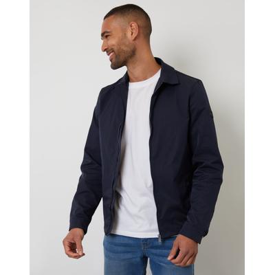 Threadbare Men's Navy Collared Lightweight Zip-Through Jacket