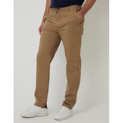 Dark Stone Elasticated Waist Chino Trousers