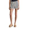 Shorts MARC O'POLO "aus softem Baumwolle-Mix", Damen, Gr. L, Normalgrößen, multi, muted blau, Obermaterial: 80% Baumwolle, 20% Polyester, gestreift, casual, regular fit kurz, Hosen