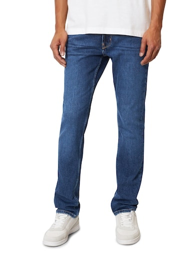 5-Pocket-Jeans MARC O'POLO DENIM, Herren, Gr. 33, Länge 30, blau (multi, dunkelblau schwarz), Denim/Jeans, Obermaterial: 99% Baumwolle, 1% Elasthan, Jeans 5-Pocket-Jeans
