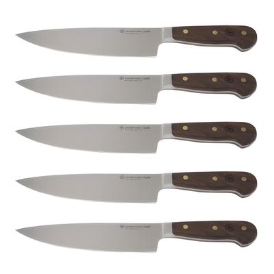 5x Wusthof Crafter 8" Chef's Knife, Black
