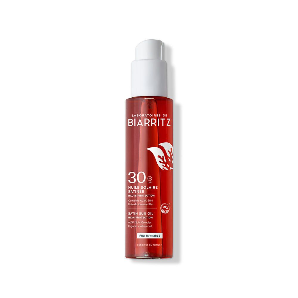 Laboratoires DE Biarritz Huile Solaire Satinée SPF 30 - solaire satinée haute prote 125 ml Ätherisches Öl Image