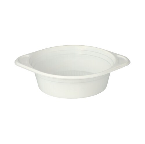 100 Suppenterrine, PP rund 500 ml Ø 15,6 cm · 4,5 cm weiss mit Anfasser Image