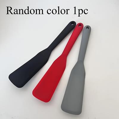 TEMU 1pc Silicone Omelette Spatula - Flexible, Thin Design For Cooking Fish, Pancakes, Eggs, And More - Options, Hanging Loop For - Essential Kitchen Tool Image