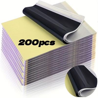TEMU 10//50//200 Sheets Of Odorless Tattoo Transfer Paper - No Batteries Required, Personal Care, Heat-sensitive Templates Compatible With Carbon Copy Tattoo Supplies, Suitable For Tattoos/all . Image