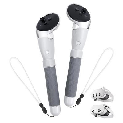 TEMU Transnovo Grip Attachments Compatible With Oculus/ 3s/quest 3 Controller Accessories, Vr Gorilla Tag Long Sticks, Handles, Extension Grips For Vr Gaming Image