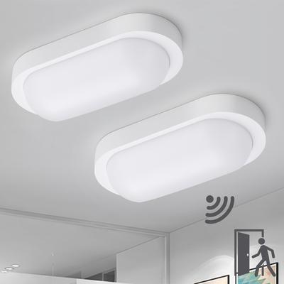 TEMU Iegled 12w 1080lm Led Ceiling Or Wall Light With Motion Sensor, 4000k Neutral White, Ip65 Wall Light For Basement, Staircase, Garage, And Image