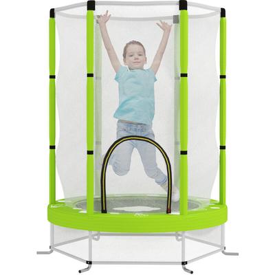 Aiyaplay - Kinder Trampolin Ø140 cm, Indoor Trampolin mit Sicherheitsnetz Randabdeckung Gummiseil, Image