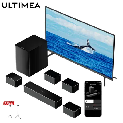 ULTIMEA 410 W 7.1 Soundbar für Fernseher, virtuelles 3D-Surround-Sound-System, kabelloser Subwoofer, Image
