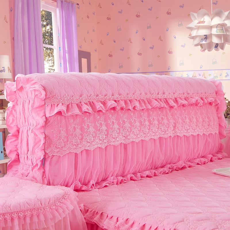 Bettkopfteil-Bezug im Prinzessinnen-Stil, Bettwäsche-Dekoration Image