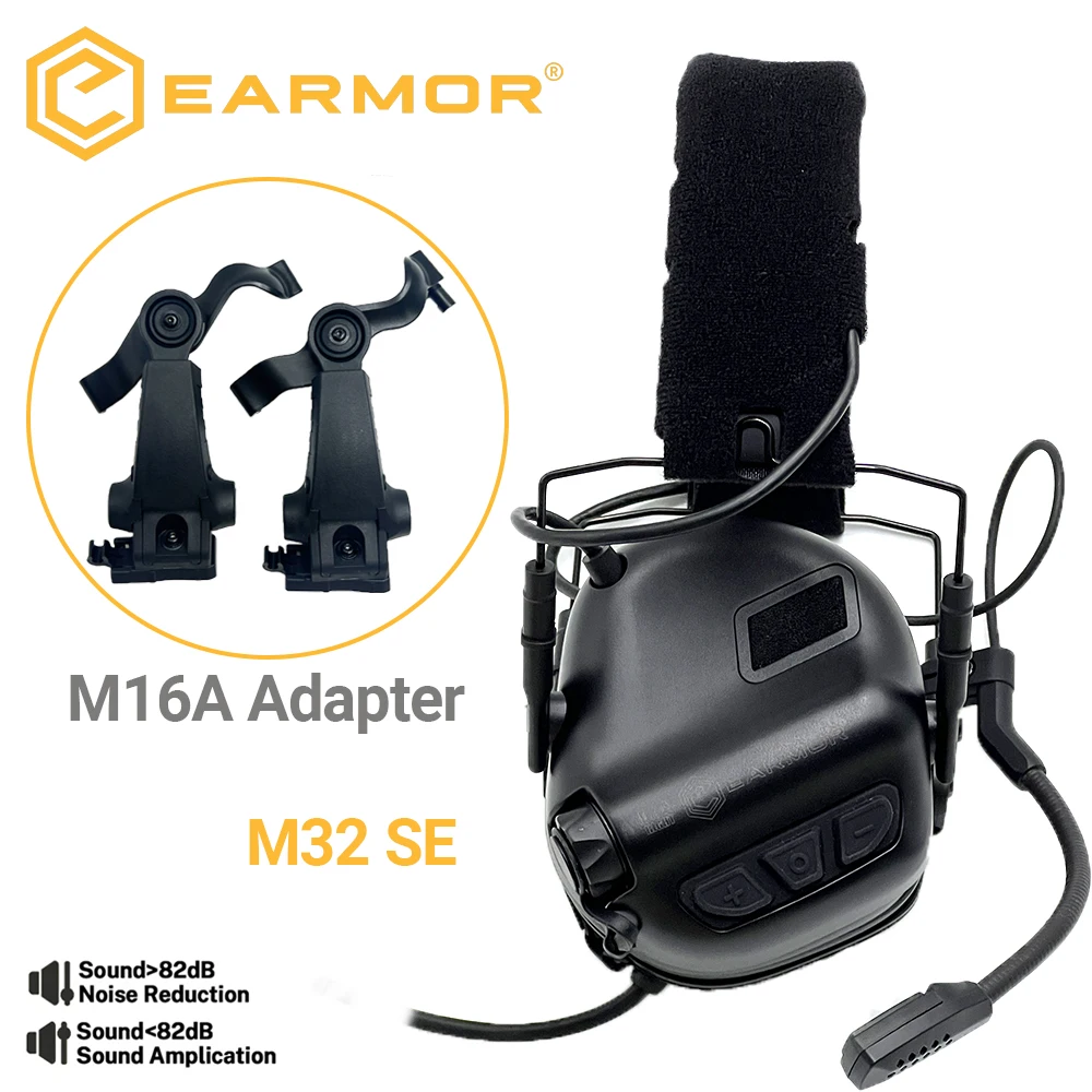 EARMOR M32 SE Taktische Elektronische Schießen Jagd Ohrenschützer Kann Anti-lärm Gehörschutz Kopfhörer Image