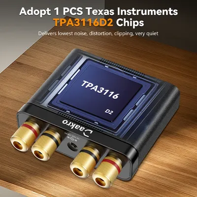 US-Stecker Mini-Digitalverstärker Hi-Fi Stereo Home Audio TPA3116 Bluetooth 5.0 Unterstützung Image