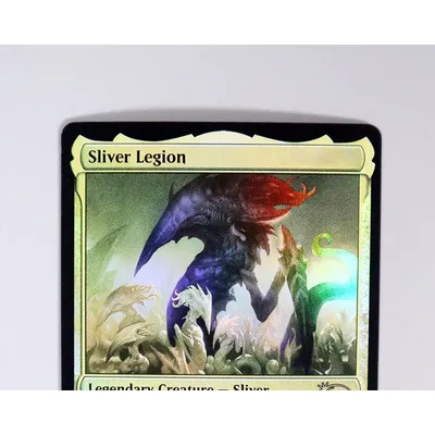 Sliver Legion Folie/Holo TCG Magical Proxy Schwarz Hochwertige Proxy-Spielkarten Sammeln Brettspiel Image