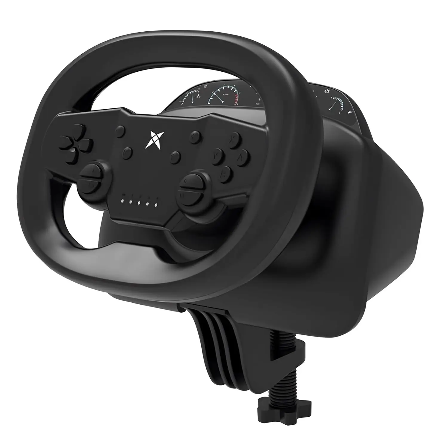 DOYO Racing-Spiel-Lenkrad mit Vibrationscontroller und Simulationspedalen für Switch, PC, PS4, PS3, iOS und Android-Smartphones