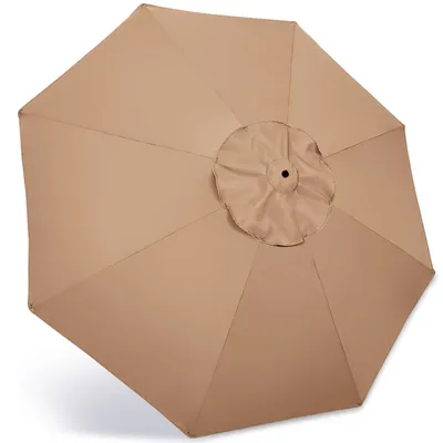 6/8 Rib Garden Cover Parasol Replacement Umbrella Rainproof Sunshade Canopy Patio Garden Shelters