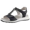 Sandalette ARA "OSAKA-S", Damen, Gr. 43, blau (dunkelblau), Glattleder, unifarben, sportlich, Schuhe, Sommerschuh, Sandale, Keilabsatz, in Komfortweite H (sehr weit)