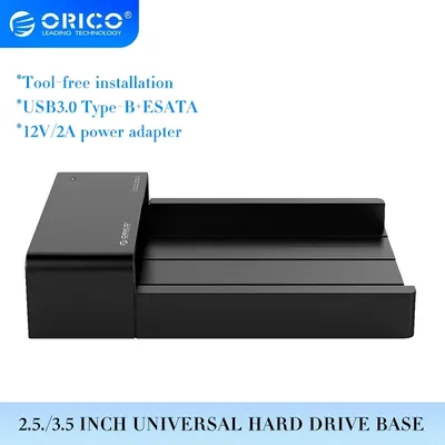 ORICO 3.5'' HDD Case USB3.0 Hard Drive Enclosure Tool-free SATA To USB Type B ESATA External SSD