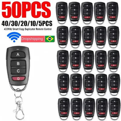 5-50PCS 433MHz Copy Remote Control Electric Garage Door Opener Wireless Controller Duplicator Clone