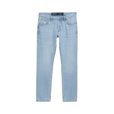 TOM TAILOR DENIM Herren TTAEDAN Straight Jeans aus Baumwolle, blau, Uni, Gr. 36/32 Image