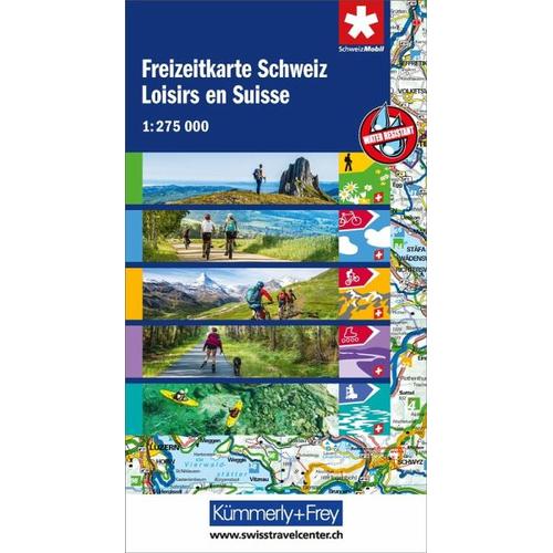 Kümmerly+Frey Wanderkarte Freizeitkarte Schweiz 1:275.000