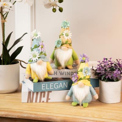 Mini Plush Floral Spring Gnomes - 7