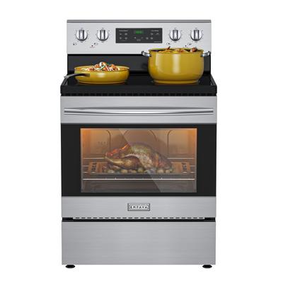 30 in. Electric Range with 4.8 cu. Ft. Capacity Single Oven - 4 Burner Electric Cooktop, Rear Control, with Drawer - N/A