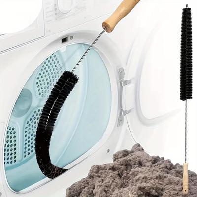 TEMU Dryer Vent Cleaning Brush, 1 Count Flexible Refrigerator Coil Dust Removal Brush, Lint Removal Tool For Washing Machine, Summer For Gift, Kitchen Accessories Image