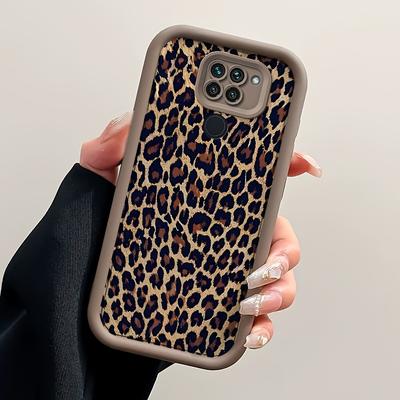 TEMU Vintage Leopard Pattern Phone Case Designed For Redmi Note 9, Made Of Soft Tpu For Shock Resistance And Complete . Image