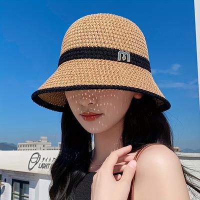 TEMU New Summer Breathable Sunshade Hat, Stylish Outdoor Hat For Women, Protection Hat, For Spring And Summer. Image