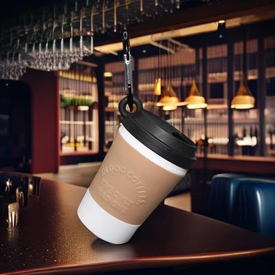 TEMU Coffee Cup Pet Trash Bag Dispenser Portable Outdoor Dog Walking Pick Up Device Trash Bag Storage Image