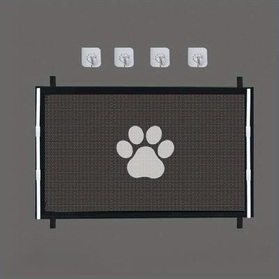 TEMU Adjustable No-jump Pet Gate For Doorways - Pp Material, Safety Barrier For , Indoor/outdoor Use, Dog Gates For Inside Image