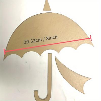TEMU Colorful Umbrella Print Quilting Ruler - Acrylic Sewing Tool For Accurate Measurements, Perfect Contour Designs, And Fabric Quilting Templates, Ideal For Bedding, Pillowcases, And Clothing Image