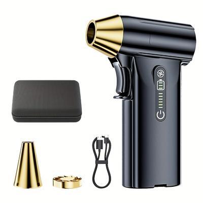 TEMU Portable Turbine Fan With 130,000 Rpm - Handheld Dust And Snow Remover, Bbq Charcoal Starter, Compact And Rechargeable, Suitable For Keyboards, Electronics, Car And Outdoor Use Image