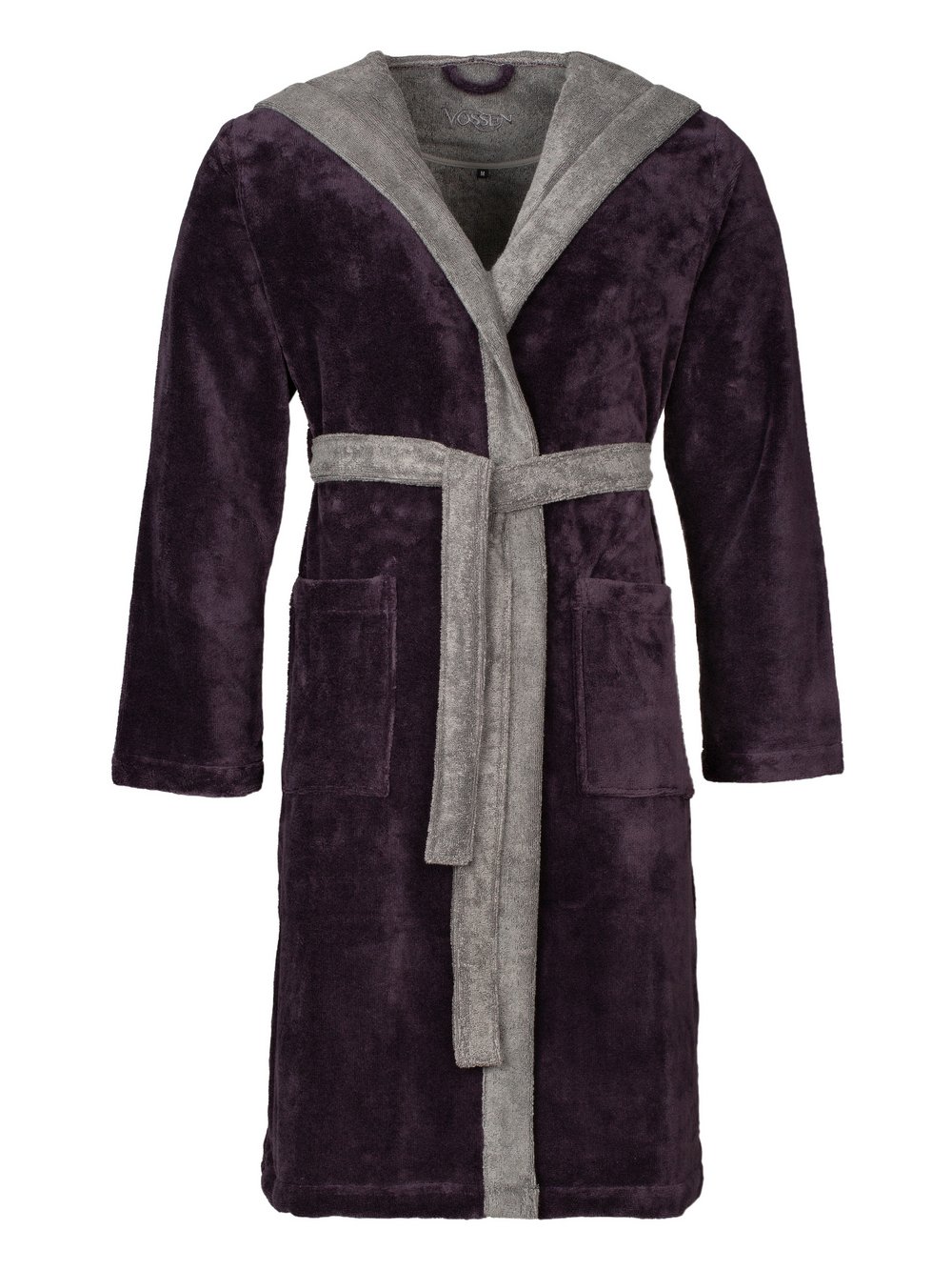 Vossen Bademantel Damen grau, L Image