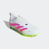 Fußballschuh ADIDAS PERFORMANCE "PREDATOR LEAGUE LACELESS KIDS FG", Gr. 32, cloud weiß, lucid pink, lucid lemon, Synthetik, sportlich, Schuhe