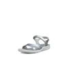 Trekkingsandale ECCO "ECCO CRUISE II", Damen, Gr. 39, silber (silberfarben), Leder, sportlich, Schuhe, Outdoorschuh, Sommerschuh, Freizeitsandale, mit Klettverschlüssen