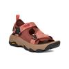 Sandale TEVA "GRANDVIEW MAX SANDAL WOMEN", Gr. 40, mahogany, blooming dahlia, Textil, Synthetik, sportlich, Schuhe, Outdoorsandale atmungsaktiv und schnell trocknend mit Vibram Sohle