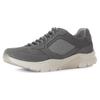 Keilsneaker GABOR ROLLINGSOFT, Herren, Gr. 10,5 (45), grau, Nappaleder, Veloursleder, Mesh, sportlich, Schuhe, Freizeitschuh, Halbschuh, Schnürschuh mit Logo an der Ferse, G-Weite