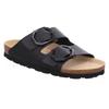 Pantolette ROHDE "ALBA", Damen, Gr. 39, schwarz, Leder, klassisch, Schuhe, Schlappen, Sommerschuh, Hausschuh, Strandschuh mit Softfußbett