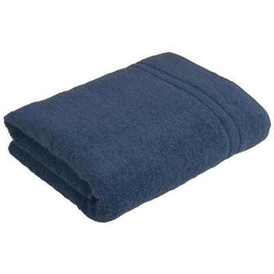 Saunatuch WEWO FASHION "9518ST", blau (jeans), B:80cm L:200cm, Frottee, Frottier, Handtücher (Packung), saugstark Image