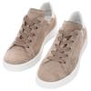 Sneaker ARA "ROM", Damen, Gr. 4 (37), beige (beige, weiß), Veloursleder, kontrastfarbene Details, sportlich, Schuhe, Schnürschuh, Retro Sneaker, Komfortschuh in Bequemweite G (= weit)