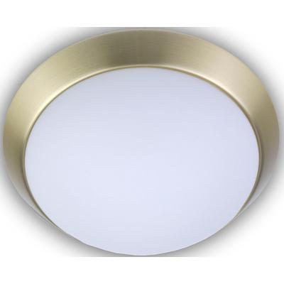 NIERMANN Deckenleuchte "Opal matt, Dekorring Messing matt, LED", braun (messing matt), Ø 45cm, Lampen Image