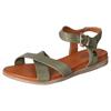 Sandale MUSTANG SHOES, Damen, Gr. 37, grün (olivgrün), Lederimitat, casual, Schuhe, Sommerschuh, Sandalette, Riemchensandale, mit breiten Riemen