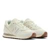 Sneaker NEW BALANCE "WL574", Gr. 40, weiß (sea salt), Leder, Textil, sportlich, Schuhe