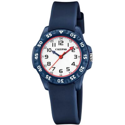 Quarzuhr CALYPSO WATCHES "My First Watch", blau (dunkelblau), Armbanduhren, Kinder, Armbanduhr, Kinderuhr, bis 10 bar wasserdicht, ideal als Geschenk Image