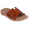 Pantolette SKECHERS "DESERT KISS LOW-PEAK LOOK", Damen, Gr. 38, braun, Lederimitat, modisch, Schuhe, Flats, Sandale mit Fußbett