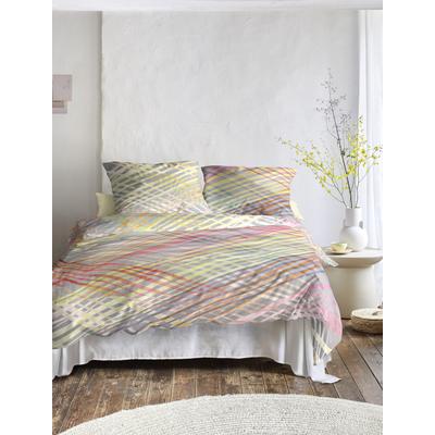 Bettwäsche IRISETTE "Wave 8593", bunt (multi), B/L: 155cm x 200cm, , Mako-Satin, B/L: 80cm x 80cm, Mako-Satin, Obermaterial: 100% Baumwolle, Bettwäsche, anschmiegsam und atmungsaktiv, Ganzjahresqualität Image