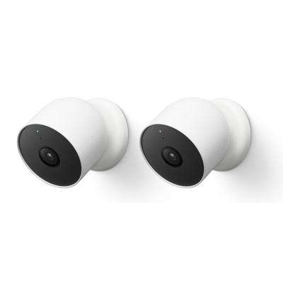 Google Nest Indoor/outdoor Network Wireless Security Cameras, White, Pack Of 2