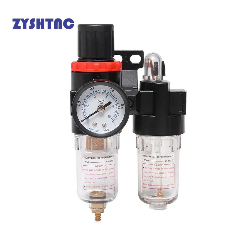 Der Öl- und Wasserabscheider-Luftfilter AFC2000 SFC200 G1/4 wird zur Reduzierung des Druckventilreglers verwendet Image